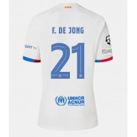 Barcelona Frenkie de Jong #21 Auswärtstrikot 2023-24 Kurzarm